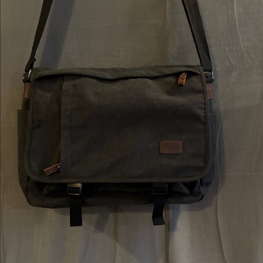 Nerlion Canvas Messenger Bag laptop bag water resistant
